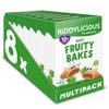 Kiddylicious Apple Fruity Bakes - Delicious Snacks for Kids with Real Fruit Centre - Suitable for 18+ Months - 8 Packs of 6 (48 Total) view 1