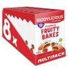Kiddylicious Strawberry Fruity Bakes - Delicious Snacks for Kids with Real Fruit Centre - Suitable for 18+ Months - 8 Packs of 6 (48 Total) view 1