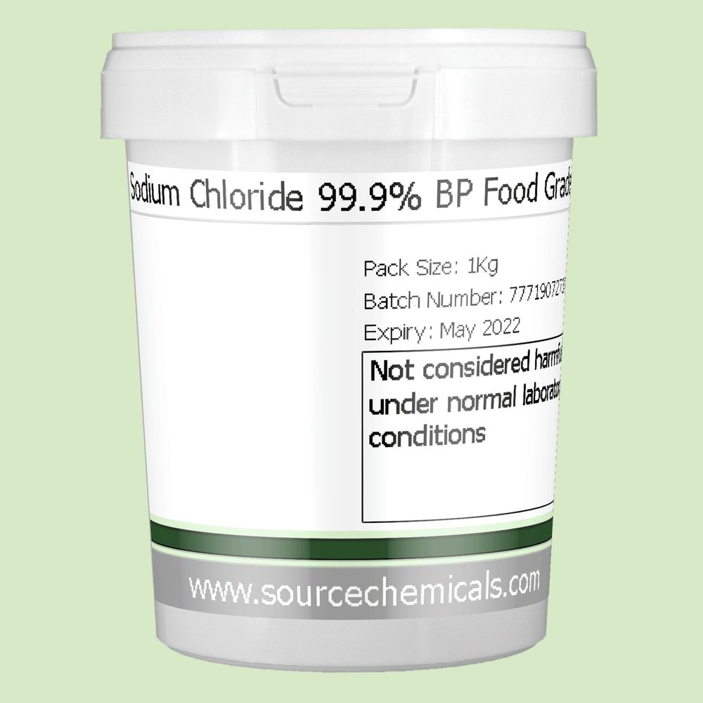 Sodium Chloride (Salt) Food Grade 1Kg Including Delivery