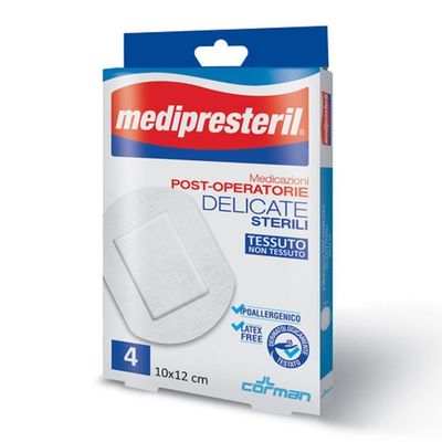 Medipresteril Medicazioni Post Operatorie Delicate Sterili 10x12cm 4Pezzi
