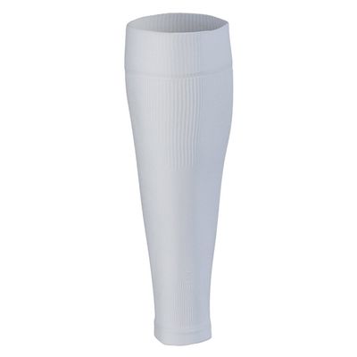 BaronHong Compression Calf Sleeves Shin Splint Leg Compression Socks for Men & Women - Great for Running,Cycling,Air Travel,Support,Circulation & Recovery - 1 Pair(White,L)