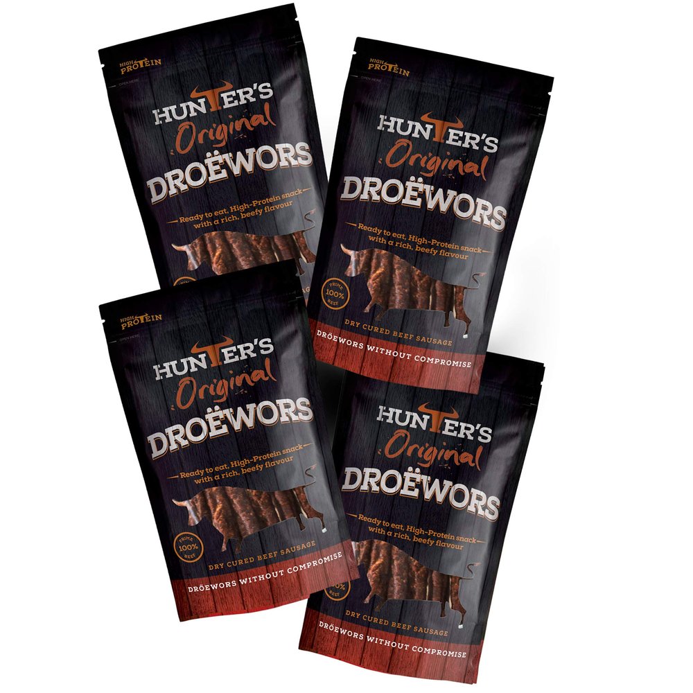Hunters Droewors 1kg Original Beef Sticks, Droewors, High Protein, Low carb, Thin Sticks of Authentic Beef Droewors,Convenient Snack  Original Beef Sticks, Droewors