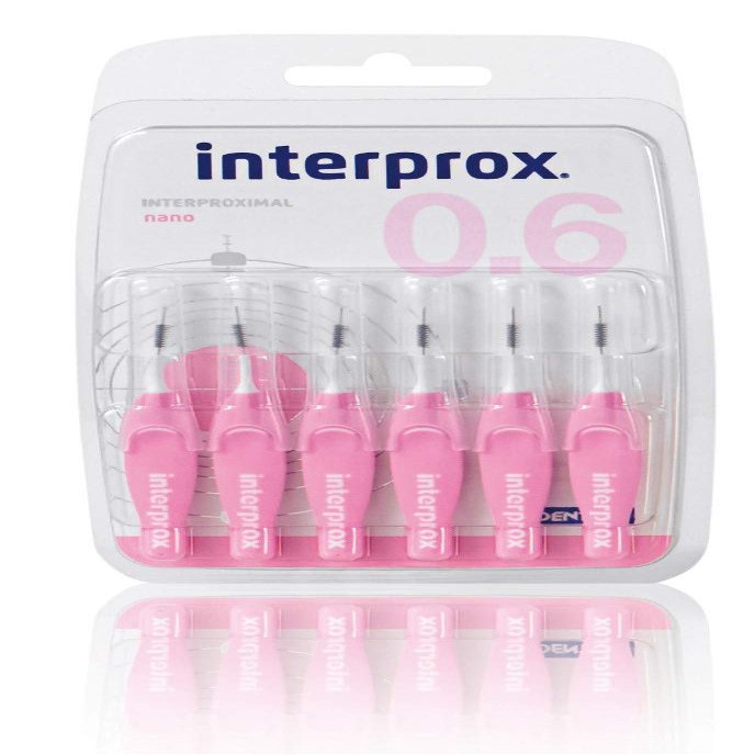 Interprox Nano 6 Brush Heads Pink