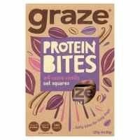Graze Protein Bites Cocoa Vanilla Oat Squares 120g (4x30g) Pack of 6