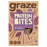 Graze Protein Bites Cocoa Vanilla Oat Squares 120g (4x30g) Pack of 6