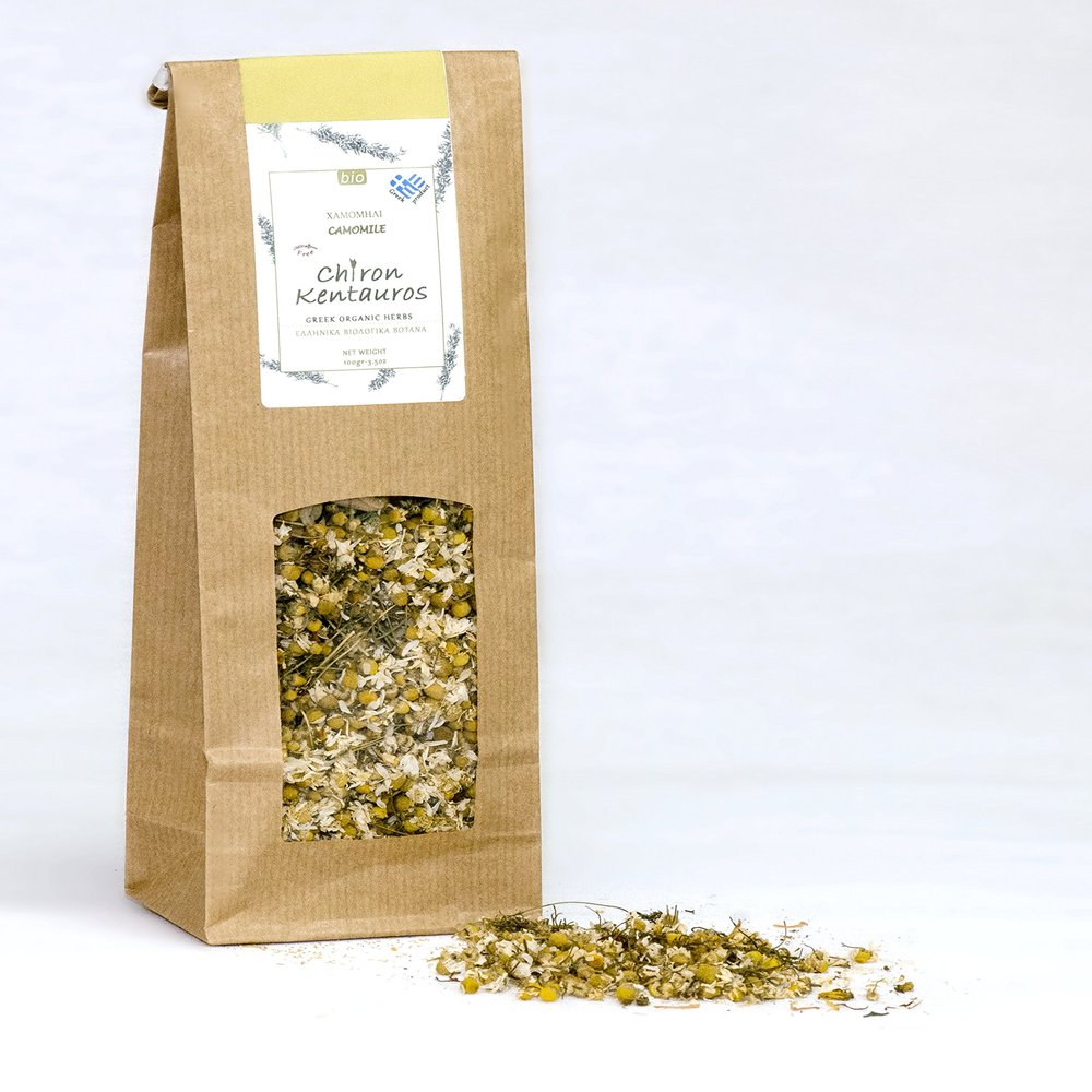 Bio Organic Greek Chamomile from Mount Pelion Greece - GMO/Caffeine Free