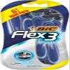 Bic Flex 3 Comfort Men's Razors, Pack of 8 - with Three Movable-Blade Razors and Lubricating Strips for an Extra Smooth Shave view 1