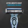 Bic Flex 3 Comfort Men's Razors, Pack of 8 - with Three Movable-Blade Razors and Lubricating Strips for an Extra Smooth Shave view 2