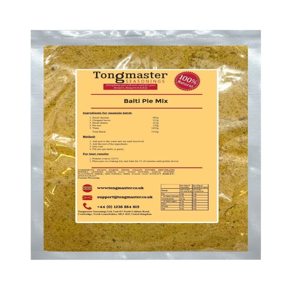 Balti Curry Pie Spice Seasoning Mix - 250g (100g Serves 4)