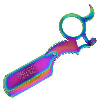 Barber Salon Straight Cut Throat Wet Shaving Razor Rasoirs (Blades Not Included) (Multi Colour)
