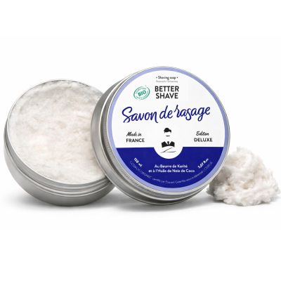 MONSIEUR BARBIER Monsieur Barbier : BETTER-SHAVE Shaving Soap for Men, Handmade, Natural and Ideal for Dry Skin, Sensitive Skin and Hard Beards  100% Made in France! 150 ml