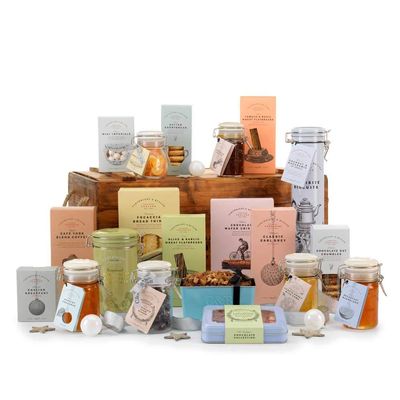 Cartwright & Butler | The Rosedale Wooden Crate Hamper | Food Hamper | Mother's Day | Luxury Confectionery | Gift Baskets | Happy Birthday | Anniversary | Thank You | Congratulations