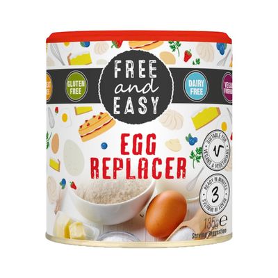 Free & Easy Gluten and Dairy Free Egg Replacer, 135 g, Pack of 6