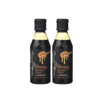 Messino Greek Honey Balsamic Cream, Pack of 2 x 250 ml (Total: 500 ml)