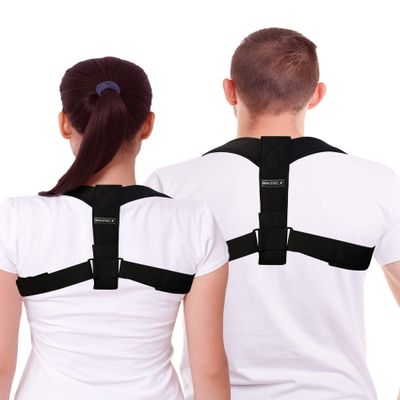 BRACETEC Posture Corrector for Women Men, Lightweight, Comfy Strong Back Brace, Pain Relief Back Support for Neck, Shoulder & Clavicle, Adjustable Soft Material Back Straightener Fits Most Sizes.