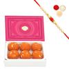 Ghasitaram Gifts Rakhi Gifts for Brothers Sugarfree Motichoor Ladoo Box 200 GMS with Beads Rakhi view 1