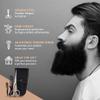 ONTAKI Professional German Beard & Mustache Scissors with Comb & Carrying Pouch - Hand Forged with Bevel Edge for Precision Perfect Mens Facial Hair Grooming Kit for All Body or Facial Hair (Silver) view 3