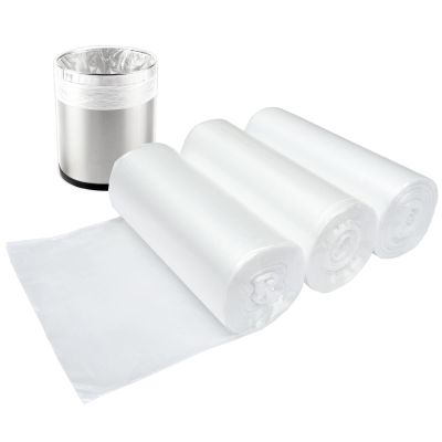 1.2 Gallon Small Plastic Trash Bags, 4.5 Liters Clear Wastebasket Liners Garbage Bags for Bathroom, 150 Counts