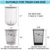 1.2 Gallon Small Plastic Trash Bags, 4.5 Liters Clear Wastebasket Liners Garbage Bags for Bathroom, 150 Counts view 2