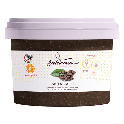 Dolcincasa-com Glutin Free Coffee Dough, 200 Gams Ice Cream for Coffee or Cappuccino and Pasticceria Varia