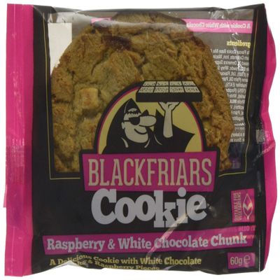 Blackfriars Cookies, 60 g, Raspberry and White Chocolate Chunk, 16-Piece