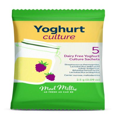 Mad Millie Yoghurt Culture 5X Pack Makes up to 10L of Natural Yogurt