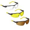 3 x voltX GT ADJUSTABLE Bifocal Reading Safety Glasses (CLEAR, YELLOW & BROWN Lens +2.0) UKCA & CE EN166FT Certified, Anti fog coated UV400 Lens, Scratch resistant, Tilt and length adjustable earstems view 1