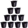10 Black Tub Bucket Trug - 14 Litre - Red Gorilla SP14GBK view 1