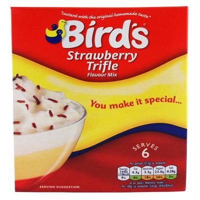 Bird's Strawberry Trifle Flavour Mix - 141g (4 boxes)