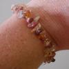 CITRINE AND RHODONITE CHIP BEAD HEALING CRYSTAL BRACELET view 2