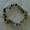 CITRINE AND BLACK ONYX CHIP BEAD HEALING CRYSTAL BRACELET view 1