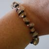 CITRINE AND BLACK ONYX CHIP BEAD HEALING CRYSTAL BRACELET view 2
