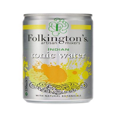 Folkingtons Indian Tonic Water - 24 x 150ml cans