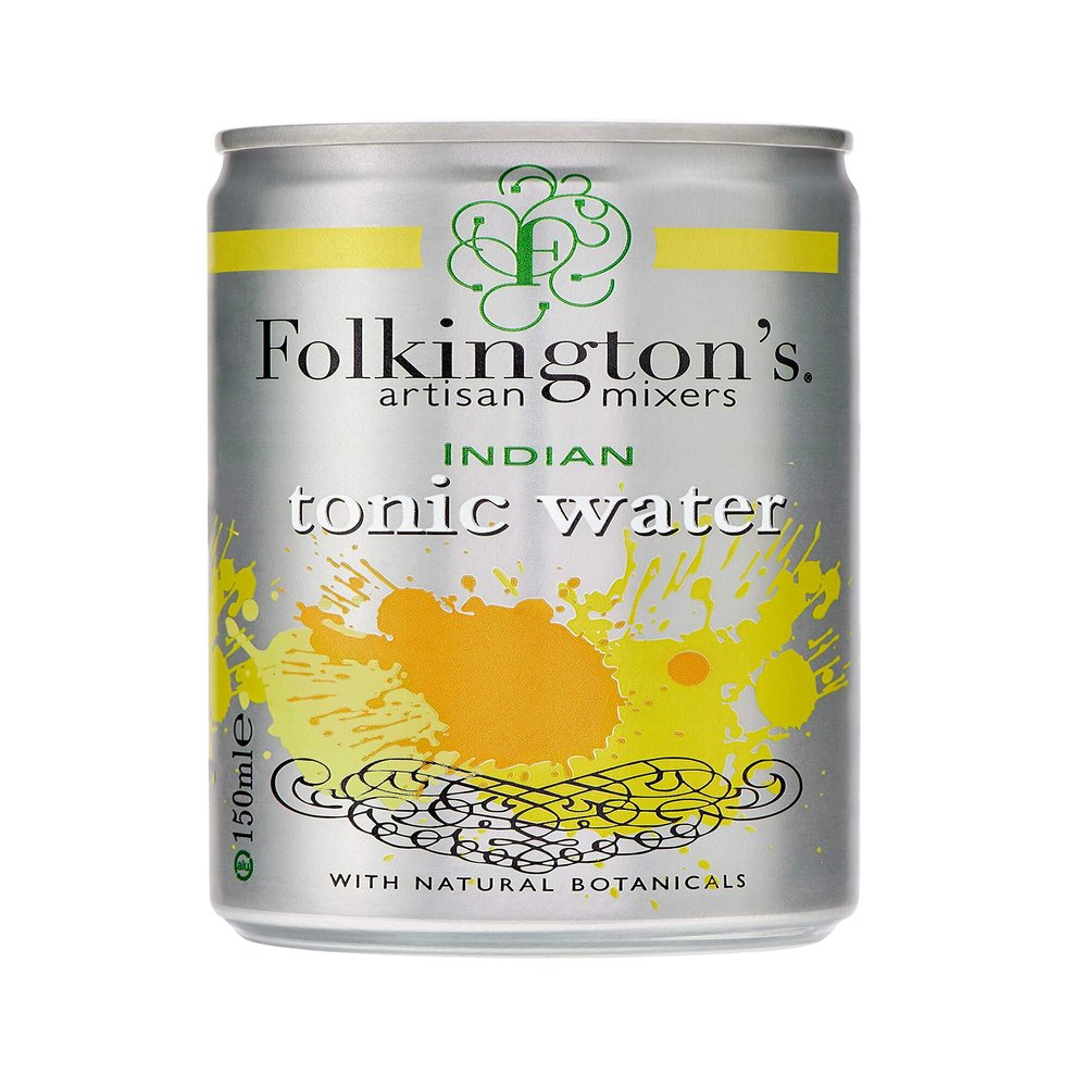 Folkingtons Indian Tonic Water - 24 x 150ml cans