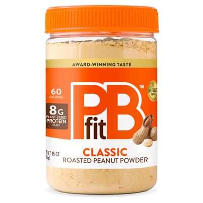 PBfit All-Natural Peanut Butter Powder 15oz, Peanut Butter Powder from Real Roasted Pressed Peanuts, Low in Fat High in Protein, Natural Ingredients