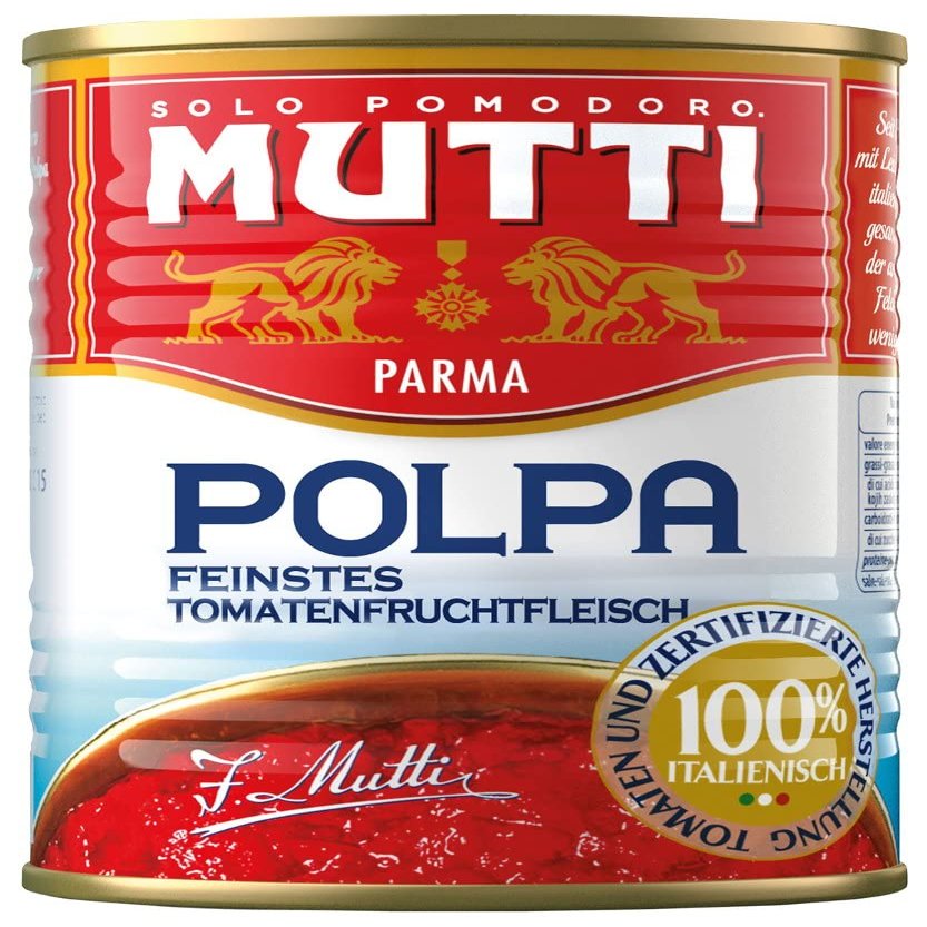 24x Mutti Polpa di Pomodoro Italian Pulped Tomato Sauce for Pasta 400 100% Italian!