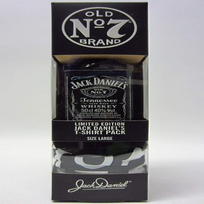 Jack Daniels T-shirt and Drink Pack, 50cl Drink, Large t-shirt