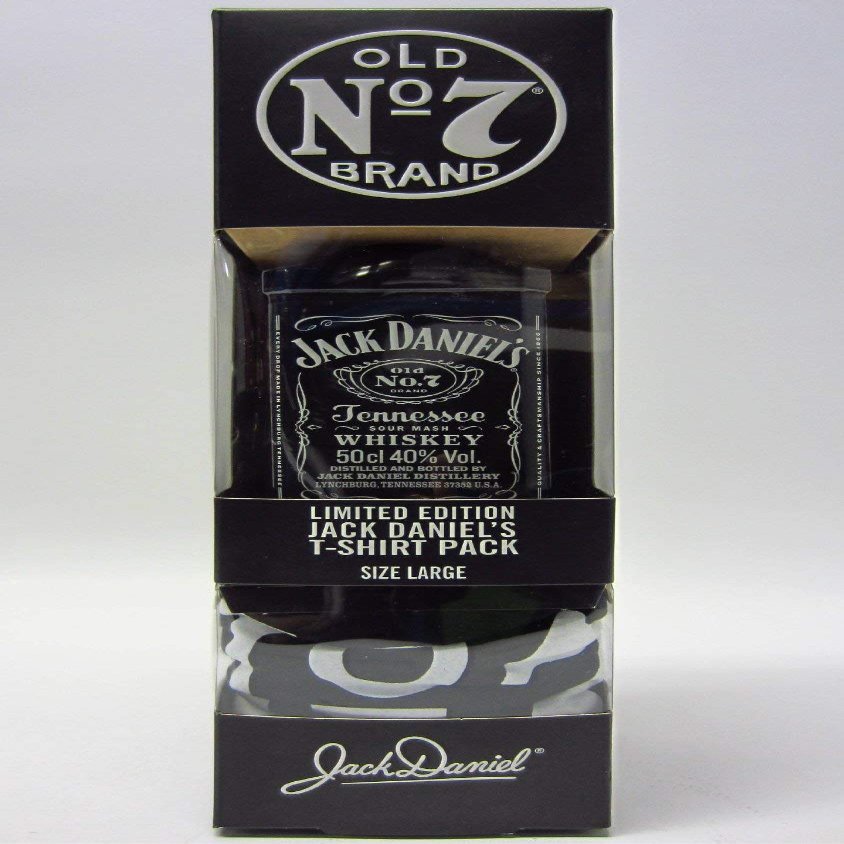 Jack Daniels T-shirt and Drink Pack, 50cl Drink, Large t-shirt