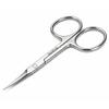 SANDBROS Curved Facial Hair Scissors - Eyebrow Trimmer - Grooming Scissors for Eyebrow Shaping, Ear, Nose, Nostril Hair and Mustache Trimming for Men and Women (Stainless Steel) (S114 4") view 1