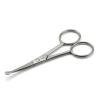 Sandbros Facial Hair Scissors Eyebrow Trimmer Grooming Scissors for Eyebrow Shaping Ear Nose Nostril Hair and Mustache Trimming for Men and Women Stainless Steel Probe Curved 4.5 Inch view 1