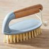 Addis Floor and Tile Scrub Brush Iron Style with Natural Bamboo Handle, Grey & Natural, Grey/Wood, 13 x 5 x 6.5 cm 517671 view 2
