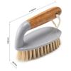 Addis Floor and Tile Scrub Brush Iron Style with Natural Bamboo Handle, Grey & Natural, Grey/Wood, 13 x 5 x 6.5 cm 517671 view 3
