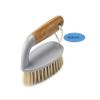 Addis Floor and Tile Scrub Brush Iron Style with Natural Bamboo Handle, Grey & Natural, Grey/Wood, 13 x 5 x 6.5 cm 517671 view 4