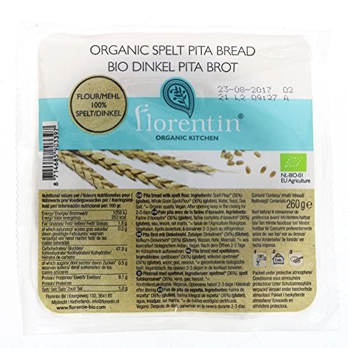 Florentin Organic Spelt Pita Bread 260g-11 Pack