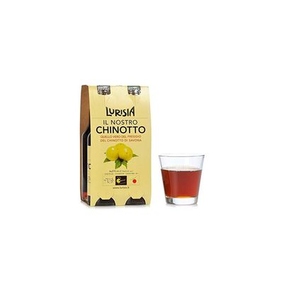 Lurisia 4 x 27.5cl Chinotto Juice Drink Bottles, 500ml (No Preservatives, Natural Ingredients, Adult Audiences)