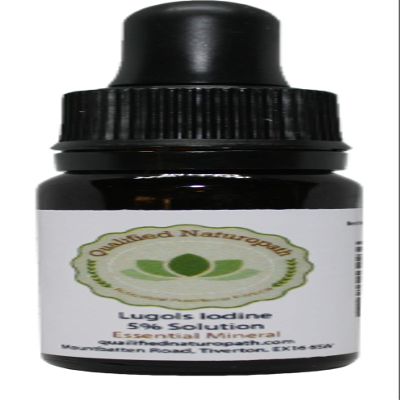 Lugols Iodine Solution 5% - 10ml - with Glass Pipette