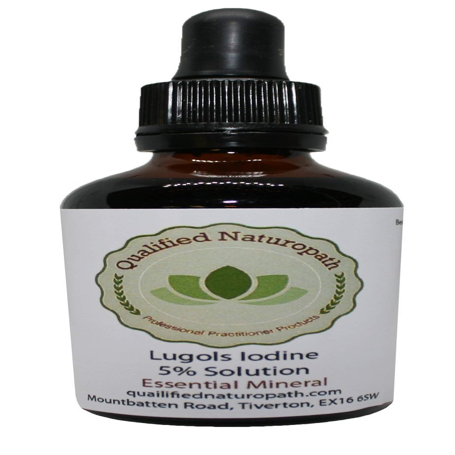 Lugols Iodine Solution 5% - 60ml - with Glass Pipette