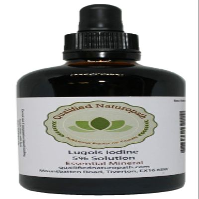 Lugols Iodine Solution 5% - 110ml - with Glass Pipette