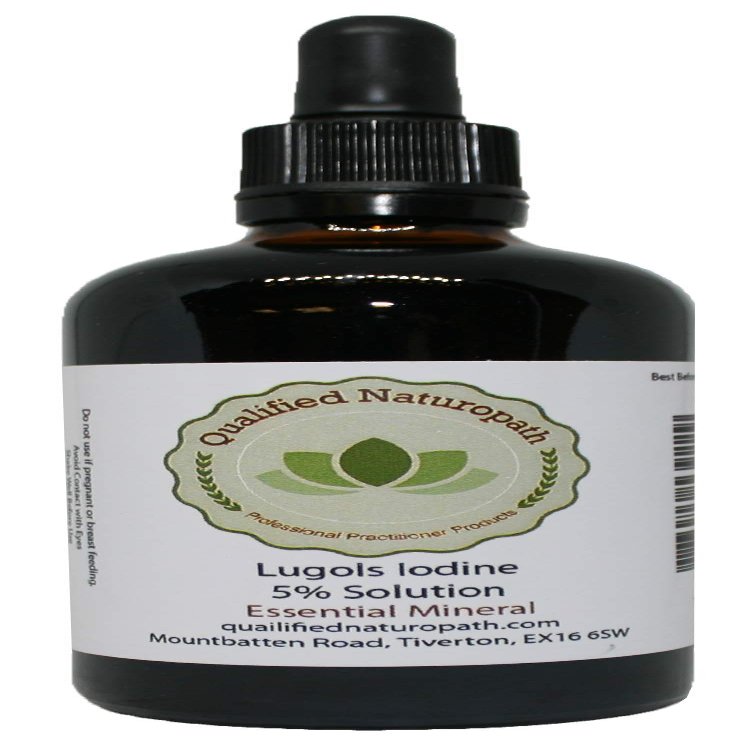 Lugols Iodine Solution 5% - 110ml - with Glass Pipette
