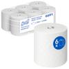 Scott Essential 6691 Rolled Paper Hand Towels, 1-Ply, Standard Roll, 350m, Compatible with Aquarius Dispenser, Fast-Dry Airflex Technology, White, 6 Rolls (2,100m Total) view 1